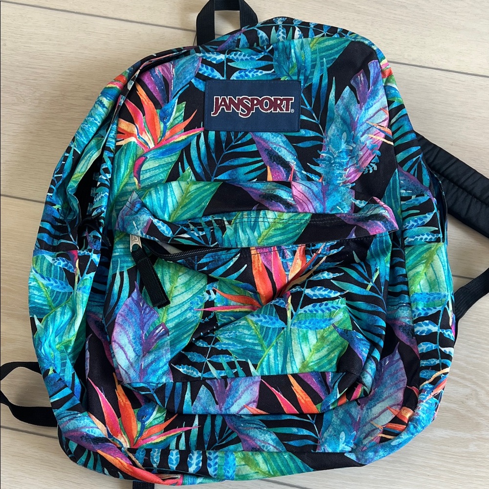 Jansport Colorful Leaf Print Backpack
